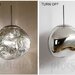 Pendul Glass Silver 360, 1 surse de iluminare